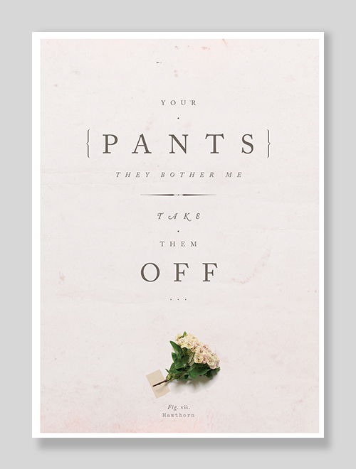 Your Pants... They Bother Me... Take Them Off greeting card